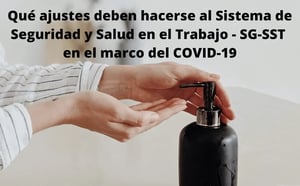 ajustes debes hacerle al SG-SST